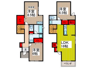 duplex北浦和公園の物件間取画像